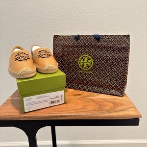 Tory Burch Ginger Leather Espadrilles